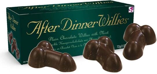 Zizis en Chocolat Fourrés Menthe Marron