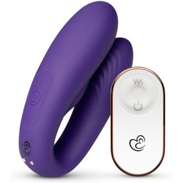 Vibromasseur pour Couples avec Télécommande - Violet