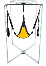 Kit Sling Tissu Triangle Jaune-Noir Armature Grise