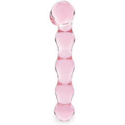Gode godemichet en verre Unreal gode vaginal ou anal homme ou femme - Rose