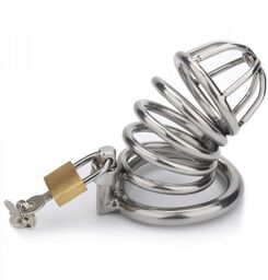 Cage de chasteté Birdy métal 8 x 3.5 cm