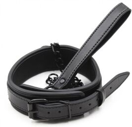 Collier + Laisse Noir