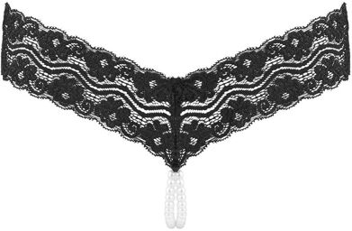 Mira G-string perles Noir