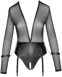 Body Ouvert Bi matière Noir