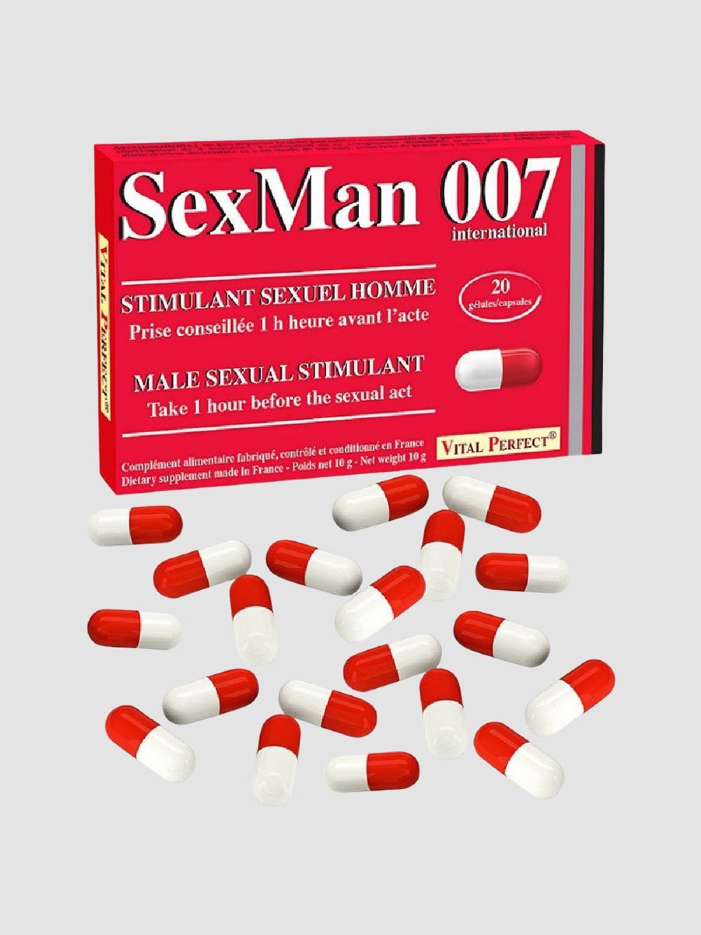 Aphrodisiaque SexMan 007 20 Gélules