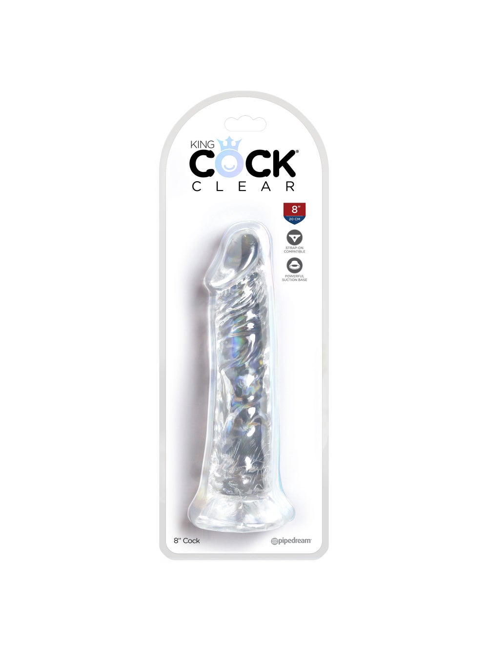 Gode Ventouse 20,3 cm King Cock Clear