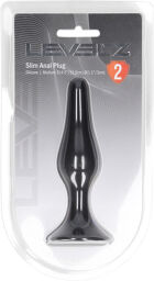 Plug anal en silicone slim - M - Noir