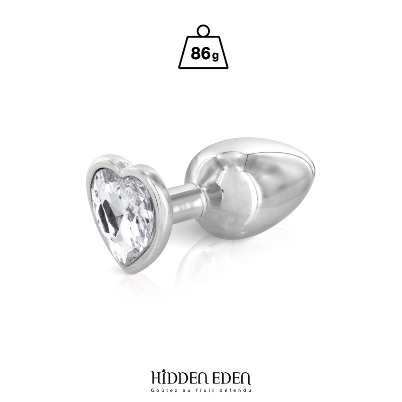 Plug bijou coeur aluminium M
