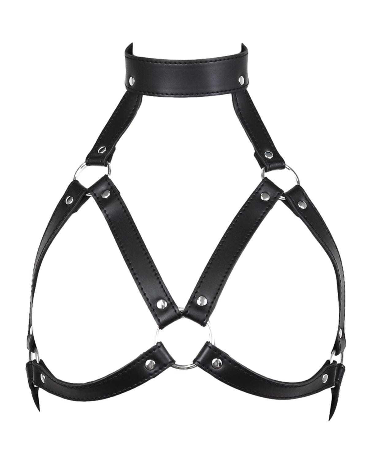 Harnais Bdsm Noir Ajustable