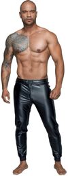 H063 Treggings Powerwetlook Noir