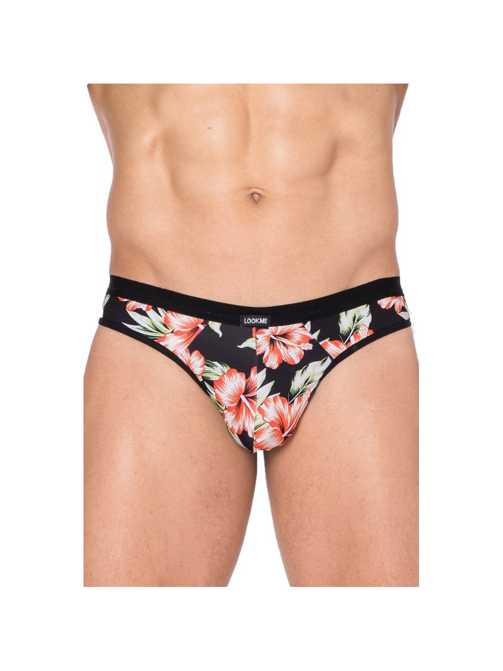 Tanga imprimé floral New Look noir
