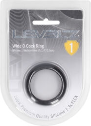 Cockring en silicone Wide O - M - 35mm - Noir