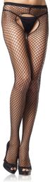 Collant Résilles Moyenne Ouvert Noir