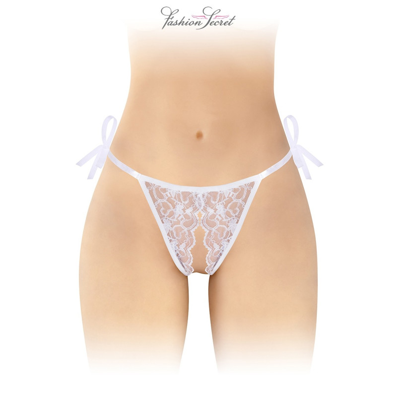 String blanc ouvert à nouer Stella
