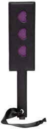 Paddle Similicuir Purple Hearts Noir