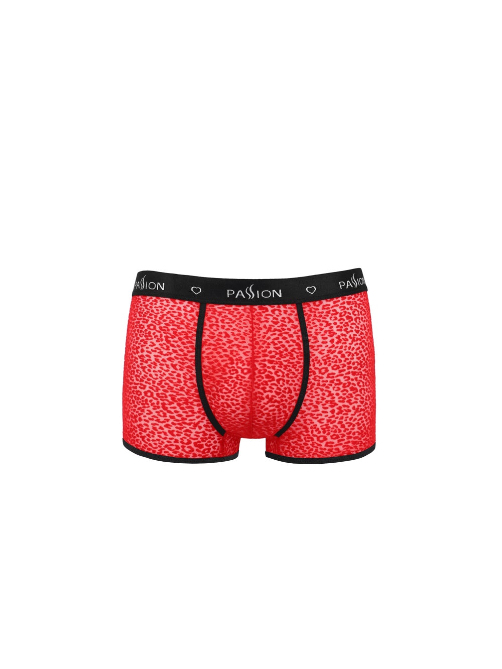 Boxer ouvert Parker léopard rouge