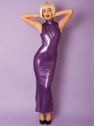 Robe longue violette Violet