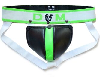 Jockstrap Neo Dungeon Noir-Vert fluo
