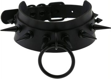 Collier à pointes Strobo Lish Noir