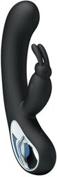 Vibromasseur rabbit noir à poignée USB WEBB