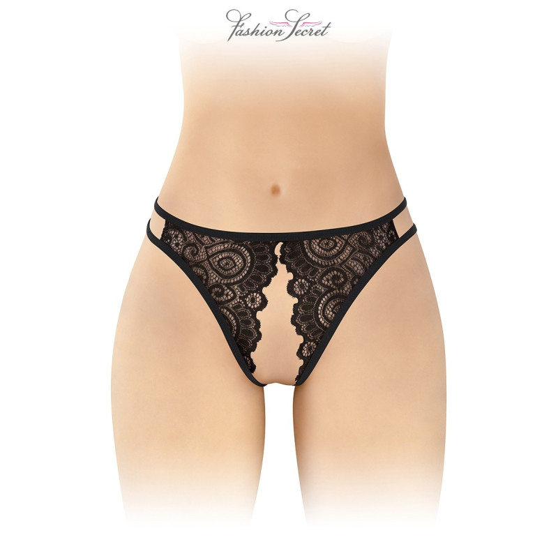 Culotte noire ouverte Annette