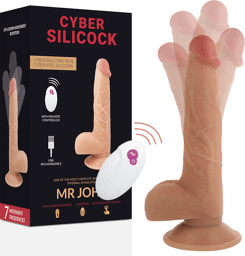 Gode Réaliste Va-et-Vient Vibrant 16.5 cm avec Télécommande MR JOHN