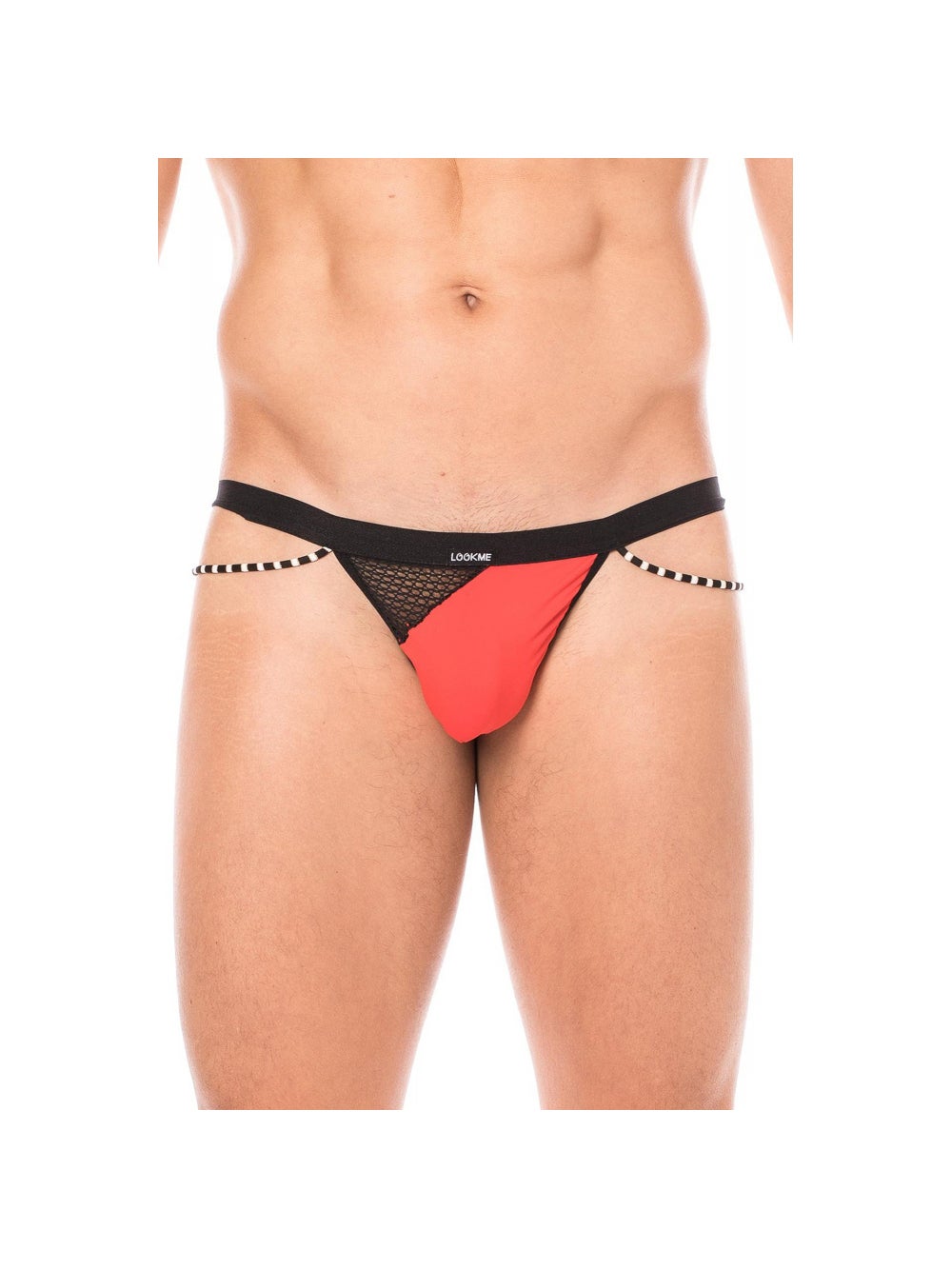 String Bi-Matière LM2004 Noir & Rouge