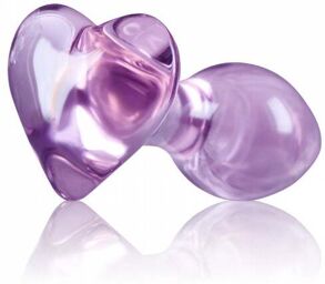 Plug Anal en Verre Crystal Heart Violet