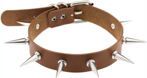 Collier à pointes Piky Lish Marron