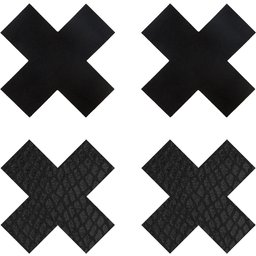 Peekaboos Cache-Tétons Autocollants en Croix Lot de 2