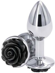 Plug Anal Bijou Rear Assets Rose Medium Noir