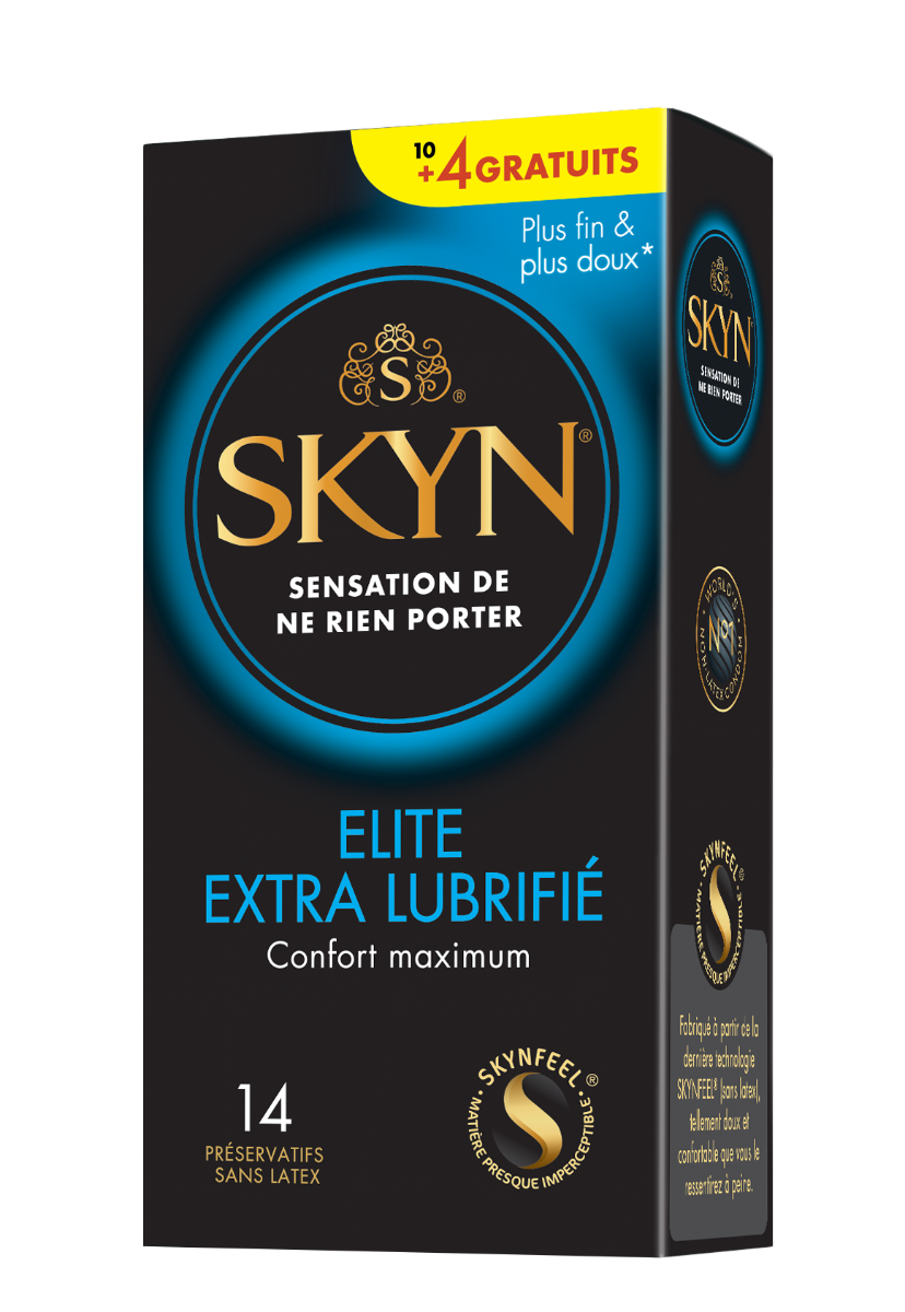 Préservatifs Skyn Elite Extra Lubrifié 10+4