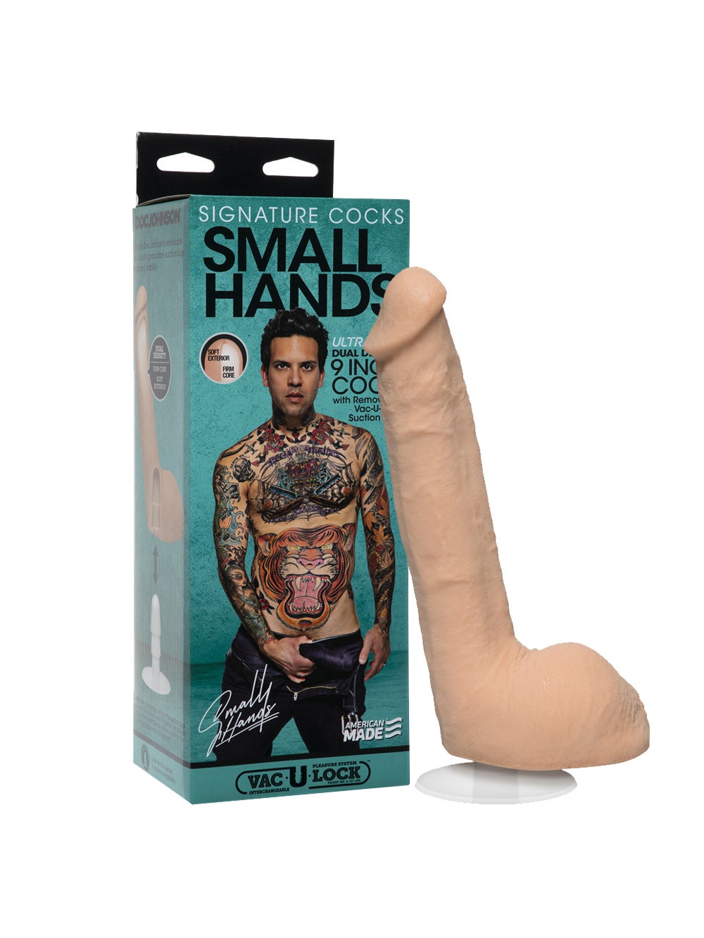 Gode avec testicules Small Hands 22,9 cm Signature Cocks