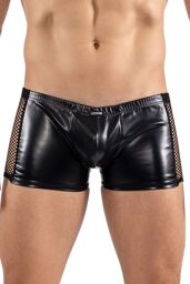 Boxer noir Black Desire en simili cuir Noir
