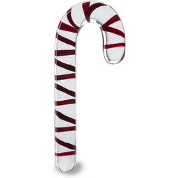 Gode godemichet en verre Candy Cane 19,5cm gode vaginal ou anal homme ou femme -