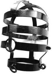 cage en acier pour la tête noire