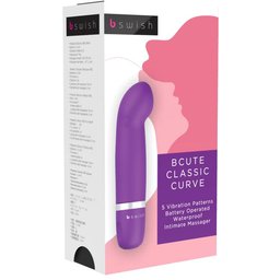 - bcute Classic Vibrator Curve Purple