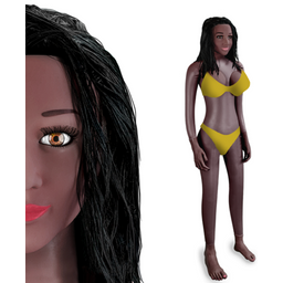 Poupée gonflable black Carlota