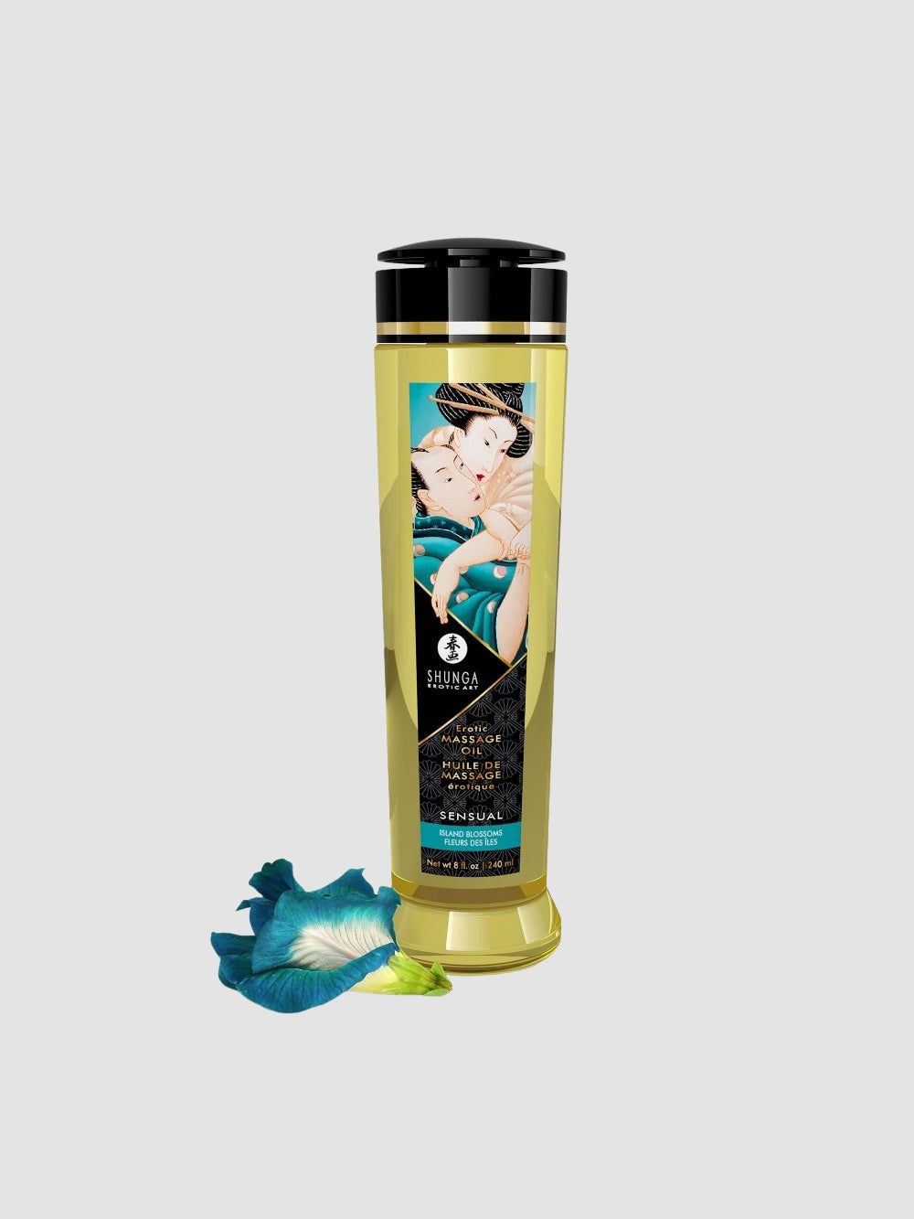 Huile de massage érotique Fleurs des îles Shunga 240 ml