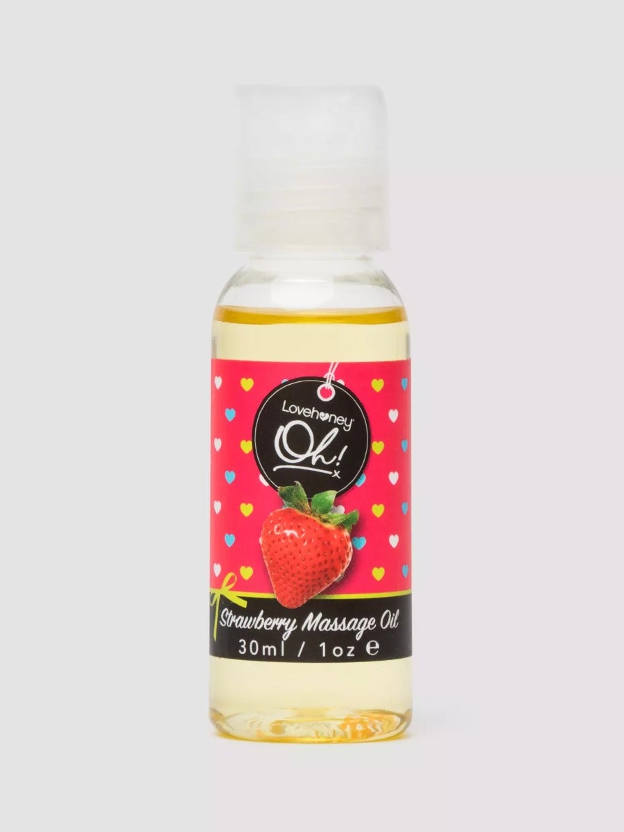 Huile de massage embrassable à la fraise Oh! 30 ml