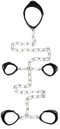 Menottes cou - poignets - chevilles avec chaîne