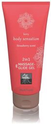 Lubrifiant & Gel de Massage 2 en 1 Body Sensation Fraise