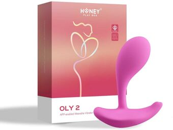 Oly 2 Vibromasseur à pression et application controlable avec le voix Rose