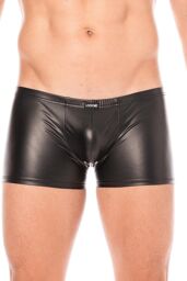 Boxer simili cuir Noir