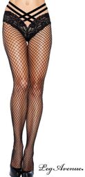 Collant Panty - LEG AVENUE 9971 Rouge