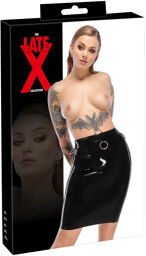 Jupe en latex élégante Noir