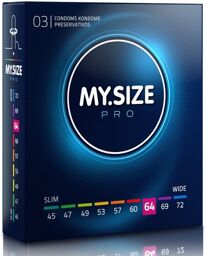 Préservatifs 64 mm 3 unités