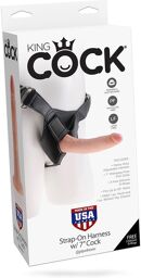 Gode ceinture anal réaliste - 19 cm