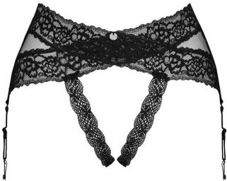 String Ouvert Porte-Jarretelles Lacrisia Noir Noir