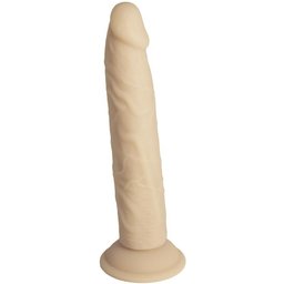 - 22,8 cm Silicone Bendable Dual Density Dildo Vanilla